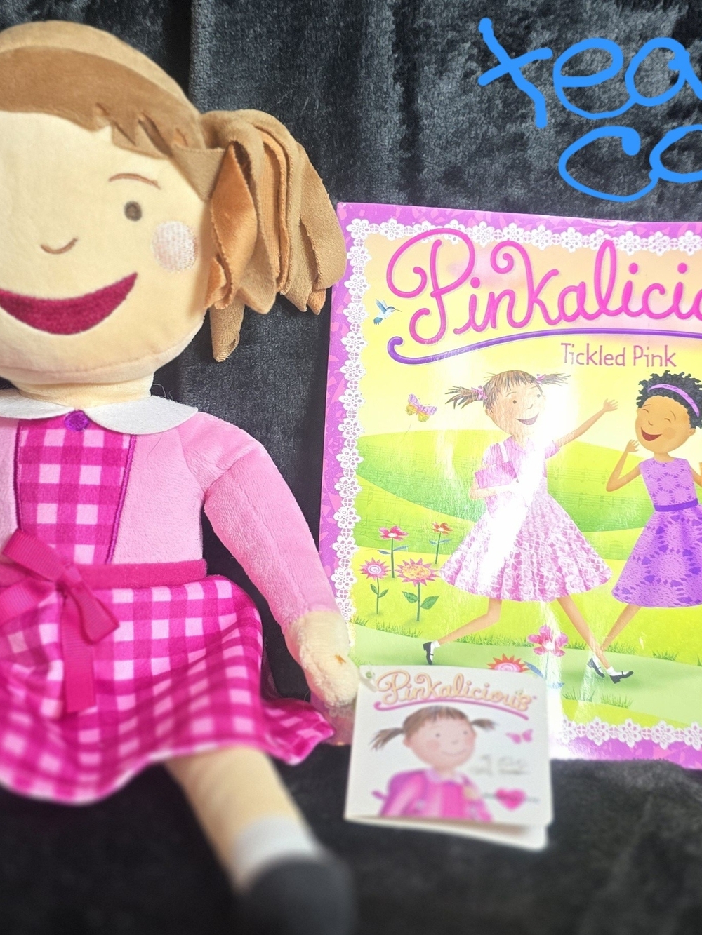 Pinkalicious Tickled Pink Plush Doll with Book - Pink